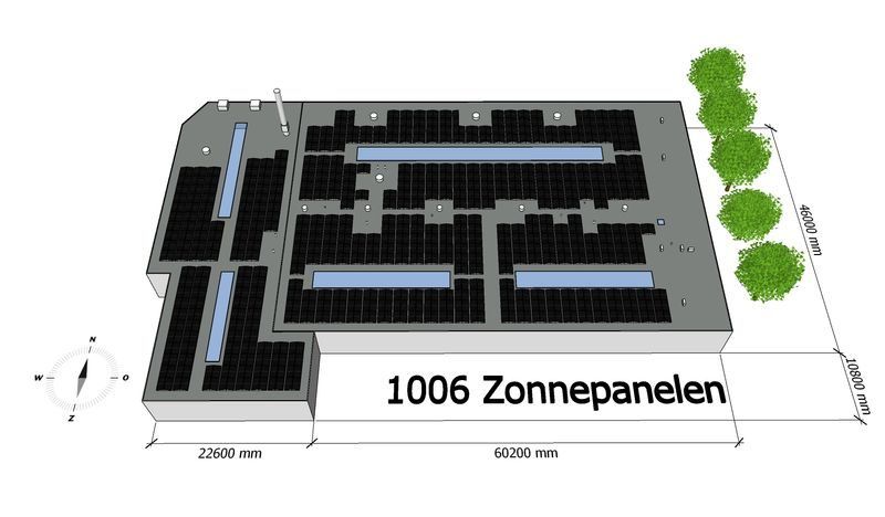 Illustratie bij het artikel: Zonnepanelen op platdak